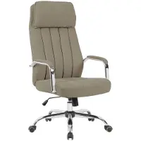 Kondela Bürostuhl Jody - beige / Chrom