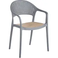 Kondela Gartenstuhl Ladis - grau / beige