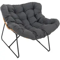 Kondela Gartenstuhl Devner Typ 2 - schwarz / braun / grau