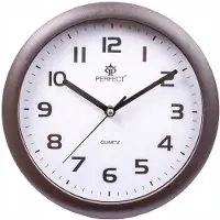 Perfect 7130 Wanduhr Quarz braun 25 cm