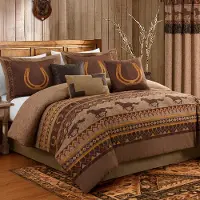 Merkloos Elzusha - 7-teiliges Bettwäsche-Set Sedona mit Pferde-Motiv