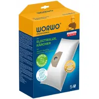 WORWO ELMB03 Staubsaugerbeutel für Karcher WD 3 (5 Stk.)