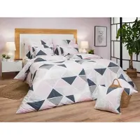 Dadka Leinen Baumwolle Pyramiden puder 140x200, 70x90 cm
