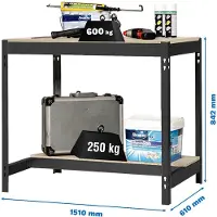 Simon Rack Werkbank SIMONWORK BT0 anthrazit 151,0 x 61,0 x 84,2 cm
