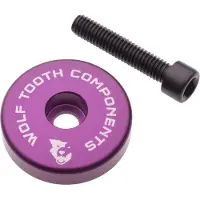 Wolf Tooth Ultralight Ahead-Kappe, integrierter 5mm Spacer, 1 1/8", ultraviolet purple