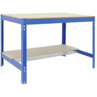 Simon Rack PROREGAL Werkbank BUFFALO | HxBxT 84x90x61cm | Traglast 400kg | Blau