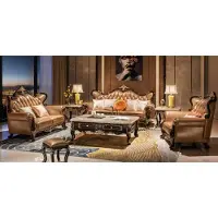 AEA Komplettes Sofa Set Wohnzimmer Sofagarnitur 3+2+1 Sitzer Eleganter Couchtisch