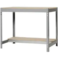 Simon Rack PROREGAL Werkbank BUFFALO | HxBxT 84x150x76cm | Traglast 600kg | Grau