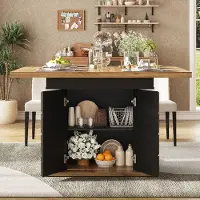 Merkloos Ausziehbarer Esstisch, 110-140 x 80 cm, für 4-6 Personen