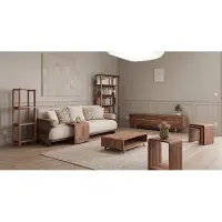 AEA 3 Sitzer Sofa TV Board Coffetisch 3x Couchtisch 2x Buecherregal modern