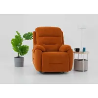 AEA Moderner Relaxsessel Orange mit Fußstütze und Liegefunktion