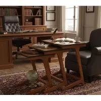 AEA Holz Couchtisch Braun Arbeitszimmer Leselounge Tischset Vintage