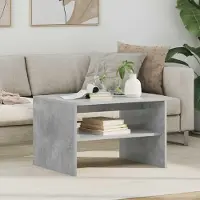 Merkloos Moderner Couchtisch mit rechteckiger Form in Grau, 60x50x40 cm