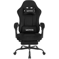 OEM Gamingstuhl mit Massagefunktion, Stoff, Fußstütze, 120 kg