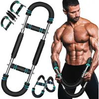 Merkloos Armtrainer Effektive Lösung - Verstellbarer Brust Expander - Fitnessgerät - Langlebiges Stahl - Heimtraining - Erhöht Kraft um 40% - Fitnessgerät