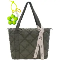 Merkloos Damen Nylon Schultertasche mit Reißverschluss und Großer Kapazität