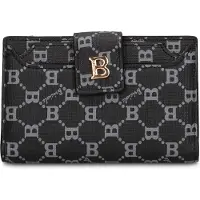 Briciole Damen-Geldbörse mit Reißverschluss, Monogramm-Design, aus Polyurethan, 16x10 cm, erhältlich in Beige, Blau, Schwarz und Grün