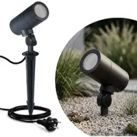 Longlife LED Erdspießleuchte schwarz IP64 - Lichtfarbe: ohne Leuchtmittel