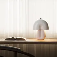 Maytoni LED-Tischleuchte Hope, weiß, Keramik, Höhe 35 cm, 3000K