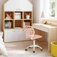 OEM Kinderstuhl höhenverstellbar ergonomisch mit Rollen, Candy-Pfirsich