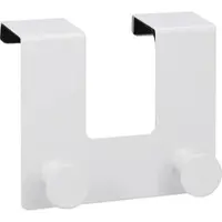 Evenes Türhaken doppelt, Metall weiß, 125 x 107 mm - 93 196 73