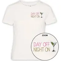 MC2 SAINT BARTH Emilie W Woman Cotton Crew Neck T-shirt day night 10 emb (04309M) L