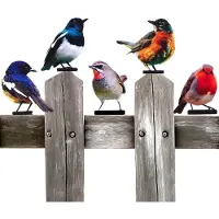 Merkloos Dekorative Vogel-Skulpturen für Garten und Zaun