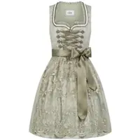 Nübler Dirndl NÜBLER "Dirndl mini Vivian", Damen, Gr. 34, EURO, grün, Obermaterial: 100% Polyester PES., Kleider Dirndl