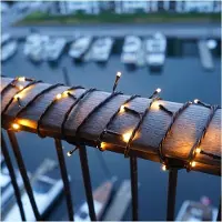 Sirius Top-Line Energy System LED-Lichterketten Start-Set – Außen, 50 LEDs, 5 m, Warmweiß, Schwarz