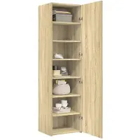 vidaXL Highboard Sonoma-Eiche 50x42,5x185 cm Holzwerkstoff