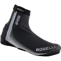 Rogelli Fiandrex Fahrrad-Überziehschuhe wind- und wasserbeständig mit Klett- und Reißverschluss