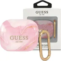 GUESS GUA3UNMP AirPods 3 Hülle rosa/rosa Marmor Kollektion