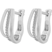 Adelia´s Paar Ohrstecker "Ohrringe – Ohrstecker aus 925 Silber mit Zirkonia" Ein Geschenk, das Freude macht