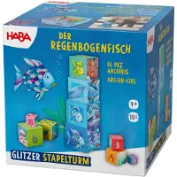 Haba Stapelspielzeug "Stapelturm Glitzer Der Regenbogenfisch", bunt, Stapelspielzeug, Kinder, Stapelspielzeug