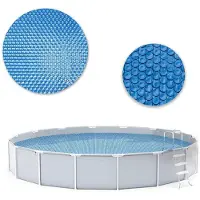 INF Runde Solar PE Poolabdeckung 180cm blau thermische Isolierung