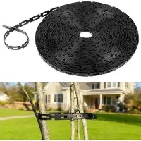 OEM Flexibler Stützband für Bäume - 50 m lang - 1,2 cm stark - schwarz - aus Kunststoff