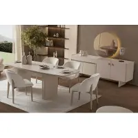 Xl Moebel Gmbh Esszimmer Set Esstisch 4x Stühle Sideboard Spiegel Modern Beige Fein