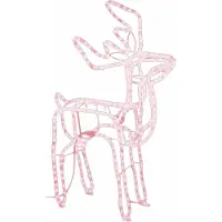 Syfax LED-Silhouette Rentier Warmweiß 76x42x87 cm
