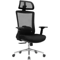 Kondela Bürostuhl Donato - schwarz / Chrom