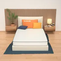 OEM Orthopädische Matratze 150x190x18 cm, Polyurethan-Schaum, Weiß