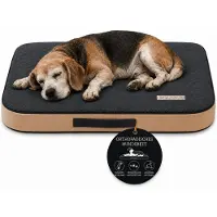 TRIBECCO Orthopädische Hundematratze Hundebett Gelenkschonend M 90x60 cm Graphit