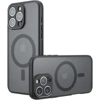 Techsuit – PureFrost MagSafe-Hülle für iPhone 16 Pro Max – mattes Schwarz