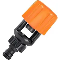OEM Univereseller Wasserhahn - Universal für Garten - Wasserhahn nach Gartenschlauchadapter - Für Heim und Garten - Oranger Farbe - Universal - Gartenschlauchanschluss