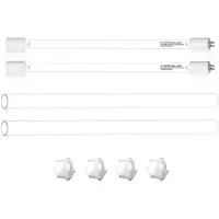 Dripio Ersatzset für 12 GPM UV-Wasserfilter 55 W, 8-teilig