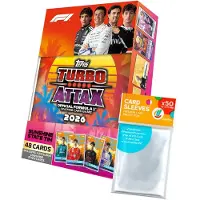 Topps Bundle mit Turbo Attax Formel 1 2026 - 1 Mega Tin (Sunshine State) + exklusive collect-it Hüllen