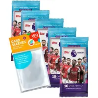 Topps Bundle mit Premier League 2026/27 Trading Cards - 5 Booster + exklusive collect-it Hüllen