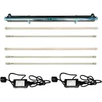 Dripio UV-Wasserfilter 55 W, 12 GPM, 2 Ersatzlampen, Edelstahl 304