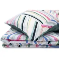 OEM Leinen Bettwäsche-Set 135x200 cm, 40x80 cm, Streifen