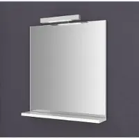 OEM Badspiegel mit LED-Licht und Ablage, 60 cm, kaltweiß