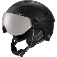 Cairn - Skibrillenhelm / Snowboardhelm mit Visier - Electron Visor Mat Black für Damen - Größe 55-56 cm - schwarz